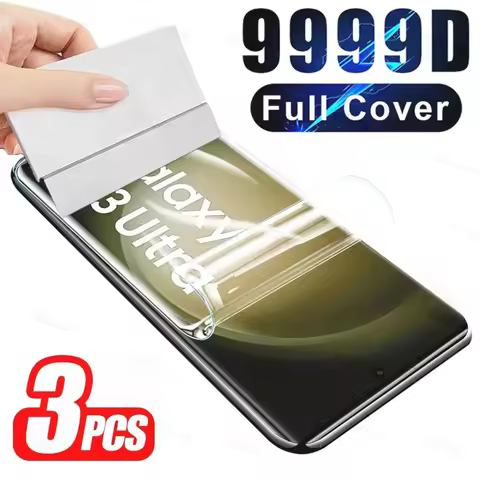 3Pcs Hydrogel Film For Samsung Galaxy S8 S9 S10 S10E S20 S21 FE Plus Ultra 5G Screen Protector Film 