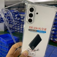 For Samsung Galaxy A56/A16/A26/A36/S25/S25 Plus/S25 Ultra Transparent Thickened 4-Corner Shockproof 