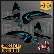 Scoopy PGM FI 2013 2014 2015 2016 Motorcycle Striping Sticker Simple Racing Printmi List Variation K