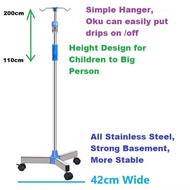EngHong Drip Pole Drip Pole Stand Drip Pole Stand drip stand drip hanger drip water holder pengangka