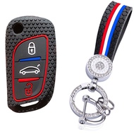 For Paugeot 407 308 3008 5008 408 For Citroen C3 C4 Picasso C5 X7 Car Key Cover Kirtlandi Silicone M