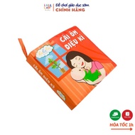 [Genuine] Lalala baby multi-interactive cloth book Magical hug, size 18x18cm, 12 pages