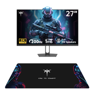 KTC 27" 2K QHD 2560*1440 HDR400 144Hz / 200Hz IPS Monitor พร้อมแผ่นรองเมาส์ Oc 210Hz & 1ms Bulit-in