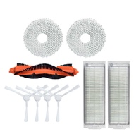 Robot Vacuum Cleaner Main Brush + Side Brush + HEPA Filter/Mop Cloth Compatible with Xiaomi Mijia X20 C101 Spare Parts Replacement