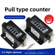 Mechanical Counter Manual Pull Type D67-F Industrial Punch Counter Point Counter 6-Digit Counter