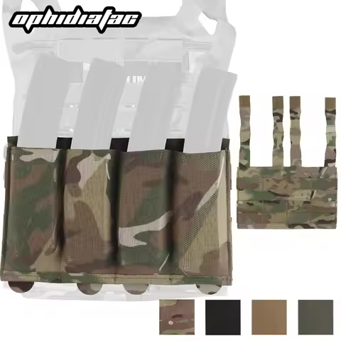 OPHIDIAN Elastic Magazine Pouch for MP5 MP7 Submachine Gun Molle Magazine Pouch Lightweight Hunting 