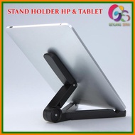 Weifeng Universal Foldable tablet Stand Holder - Stand hp & tablet - Black