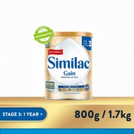 Similac Gain 5MO Stage 3 Growing-Up Baby Milk Powder Formula (800g /1.7kg)