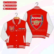 VARSITY JACKET ARSENAL KIDS BASEBALL JACKET FREE NAME ARSENAL KIDS VARSITY BASEBALL JACKET/
