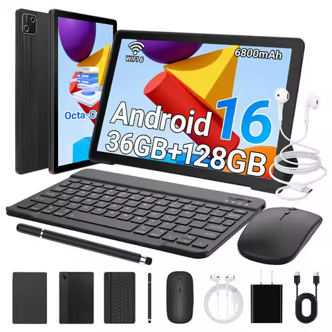 10.1 Inch Tablet PC G13L Octa‑Core A733 Android 16 36GB(6+30GB) RAM 128GB ROM 1280*800 HD 6800mAh Wi