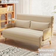 🔥包送貨 日式布藝梳化陽台多功能小型折疊床折疊沙發床  B0074