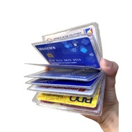 Clear PVC Card Holder Organizer Transparent ID & Credit Card Case Slim Wallet Protector Card Holder 