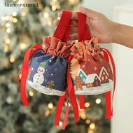 [fashionstore1] Christmas Velvet Gift Bag Santa Drawstring Bag Candy Apples Handle Bag Christmas Tree Hanging Decoration New Year Christmas Gift [sg]