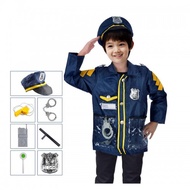 1 Set Kids Dress Up Toy Cosplay Halloween Party Cloth Policeman Fireman Uniform Baju Bomba Polis Kanak_kanak