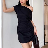 Dear Daphne - Allegra Dress | Multiway Drape Mini Dress Dress Woman Dress Korean Style