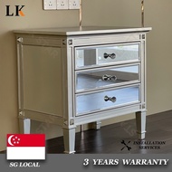 LK Table Bedside Modern Mirror Bedside Cabinet Sofa Side Cabinets Simple Locker Storage Bedside Table ctg