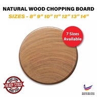 WOODEN CHOPPING BOARD 2" PAPAN PEMOTONG IKAN DAGING KAYU BIAWAK 石楠木 TEMBUSU 独木苏 砧板