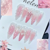 [H109] Pink ombre starfish Nailbox
