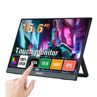 Local delivery Anmite 15.6 Inch Touch Screen Portable Monitor 16:9 300cd/m2 Gaming Computer Expand D
