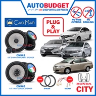 CasuMar Plug & Play Car Speaker Honda City TMO T9A GM6 GN2/3 PNP Speaker Kereta City 2008-Present