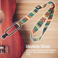 Adjustable Thermal Transfer Ribbon Ukulele Strap Belt Durable Guitar Sling