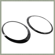 (QJWR) 1Pair Headlight Trim Ring Decor Black Car Accessories For 2014-2019 S F55 F56 F57