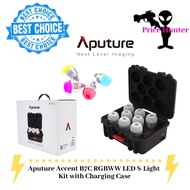 Aputure Accent B7C RGBWW LED 8-Light Kit with Charging Case