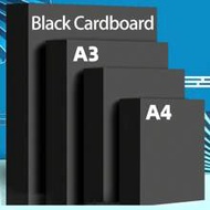 20 Sheets Of Black Cardboard, A4 Thick Hard Handmade Paper, Children's Kindergarten Handmade Graffit