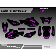 Decal Sticker Motor Cross WR155 Fullbody - Decal Sticker WR 155 Trail Design WR-005