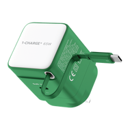 MOMAX - 65W 1 連接埠 GaN 35W 附可伸縮 USB-C線 充電器 1-CHARGE+ (綠色)