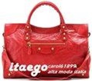 *小米蘭* BALENCIAGA GIANT 12 CITY 281770 金釦 血紅色 現貨