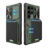 Luxury phone case for Samsung Galaxy S24/S23 Ultra S24/S23 Plus S24/S23 slide camera card holder pho