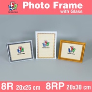 8R 8RP Carved Photo Frame USING GLASS - Photo Frame F3031