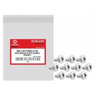 DISC BRAKE PLATE SCREW (FRONT/REAR) - SRL110/Y125Z/LC135 (8X16MM/8X20MM) (SILVER/ARMY GREEN) / WAVE1