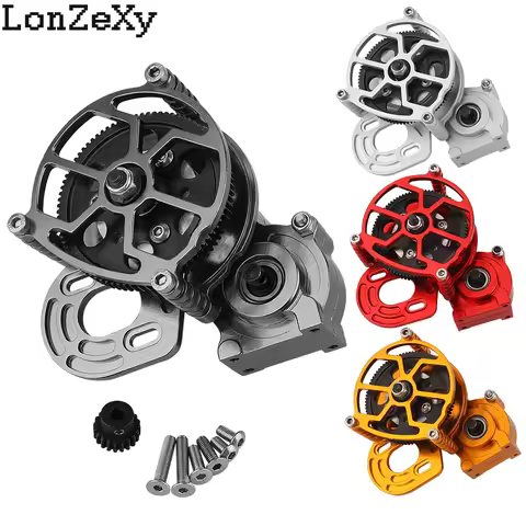 1:10 RC Crawler SCX10 All Metal Transmission/Center Gearbox with Motor Gear for 1/10 Axial SCX10 Gea