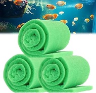 3PCS Aquarium Filter Floss - 12" x 78" (6ft per roll) - Total 18ft - 1" Thick Premium Polyester Filt