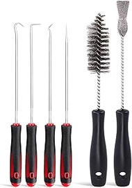 Glarks 6Pcs Injector Sleeve Cup Bore Seat Cleaning Brush Kit Replace AP0084 AP0085 3252 Compatible w