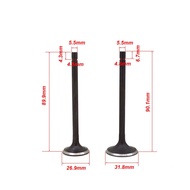 Motorcycle Engine Valve Intake Exhaust Stem for Zongshen CB250 CB 250  Kayo T4 Off Road Dirt Bike Go