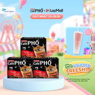 Combo 3 hộp Cà phê phố Sữa Đá - Maccoffee (hộp 10 gói x 24g)