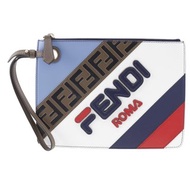 【日本直送】FENDI 芬迪 FENDI MANIA 手拿包 FILA 聯名款 8BS020 皮革 中性【二手】