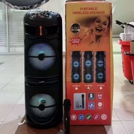 Gy-8822G Latest party Speaker Box Double w Horn Big TWS Woofer Projection Speaker With Remote Contro