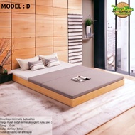 KAYU Divan 160x200 Etc Minimalist Wooden Bed Cot Bed Real Wood 8