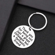 Coworker Gifts Keychain for Men Women Retirement Farewell Gift Ideas for Colleague Friendship Keyrin