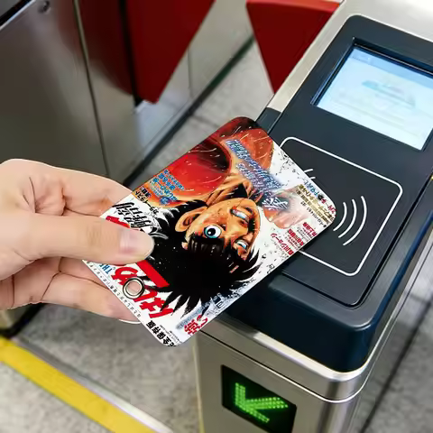 Japanese Manga H-Hajime No Ippo Access & Meal Card Holder Keychain Credit ID Bank Card Protective Ca