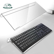 [In Stock] Keyboard Holder Tilt PC Keyboard Riser Comfortable Clear Easy Ergonomic Typing Keyboard Tray Holder Acrylic for Home Office