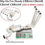 Slip On For Honda CBR650 CB650R CB650F CBR650F CBR650R 2014 - 2023 Motorcycle System Exhaust Escape 