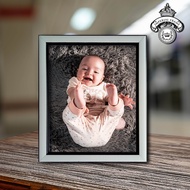 Bingkai Frame Figura Foto 10R ( 20x25 cm) Putih Panda / Gold Polos