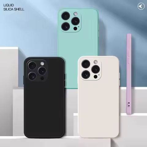 For iphone 13 Pro Max Case Liquid Silicone Phone Case For iphone 11 12 13 mini 14 15 Plus 16 Pro Max