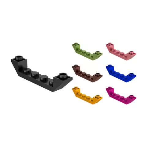 1x6 Reverse Slope Tiles Building Blocks 686 Compatible with LEGO 52501