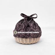 Circle Rattan Basket 18x8